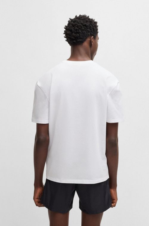 Camiseta Em Jersey De Algodão Com Proteção Uv Spf 50+