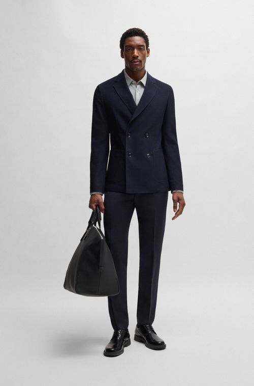 Camisa Slim-Fit Em Jacquard De Algodão Estampado