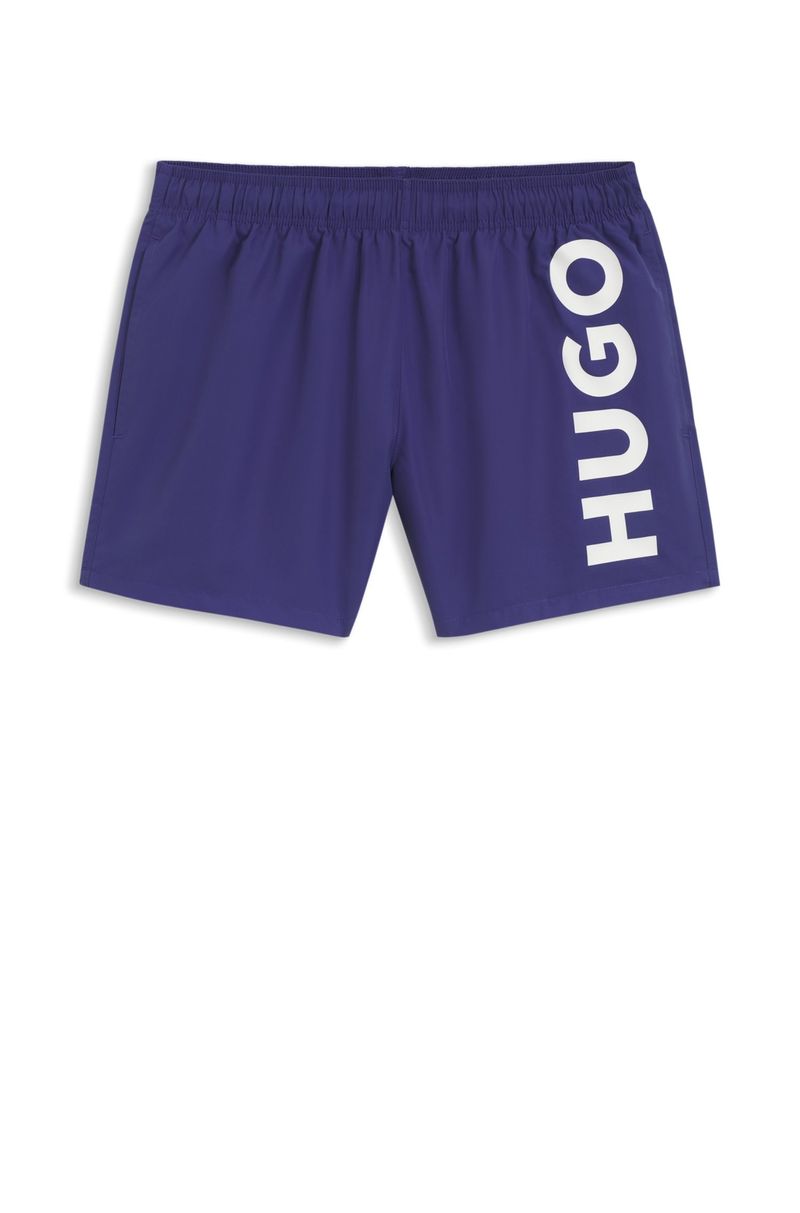 Shorts De Banho De Secagem Rápida Com Logo Vertical