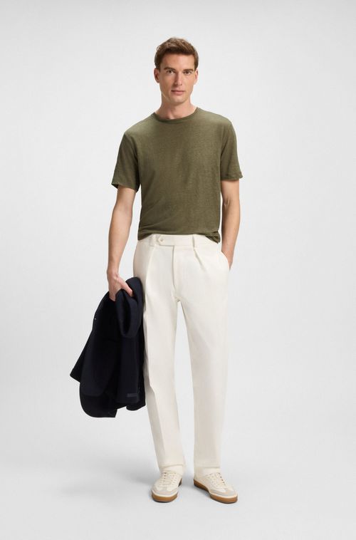 Camiseta BECKHAM X BOSS Em Linho Suave