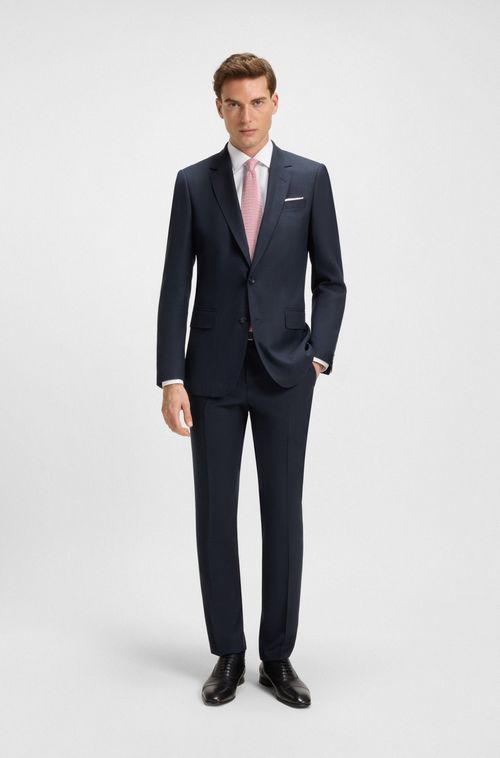 Camisa De Ajuste Slim BECKHAM X BOSS Em Popelina De Algodão
