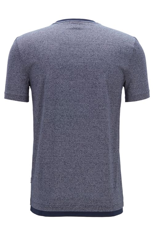 Camiseta Slim Fit Em Algodão Mouliné Mercerizado