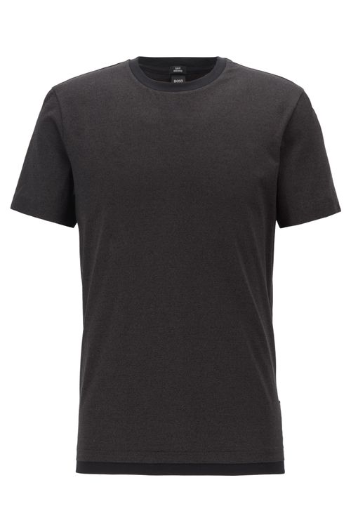 Camiseta Slim Fit Em Algodão Mouliné Mercerizado