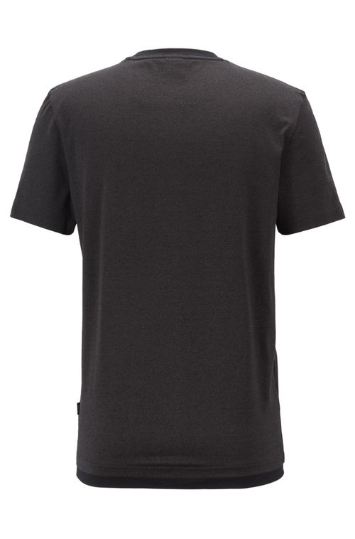 Camiseta Slim Fit Em Algodão Mouliné Mercerizado