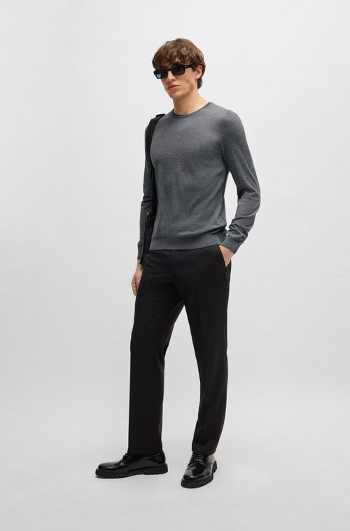 Sueter Slim Fit Em Lã Virgem
