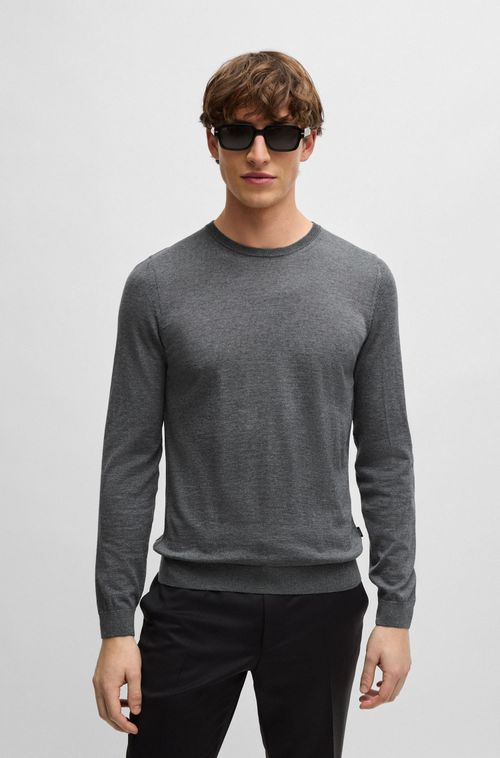 Sueter Slim Fit Em Lã Virgem