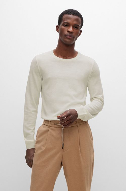 Sueter Slim Fit Em Lã Virgem