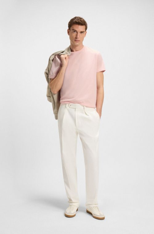 Camiseta De Malha BECKHAM X BOSS Em Algodão