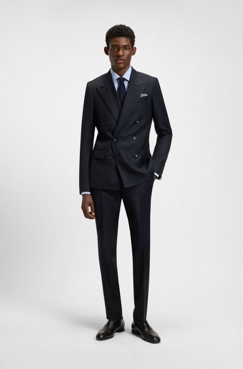 Terno BECKHAM X BOSS Trespassado Em Lã Virgem