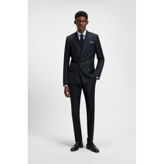 Terno BECKHAM X BOSS Trespassado Em Lã Virgem