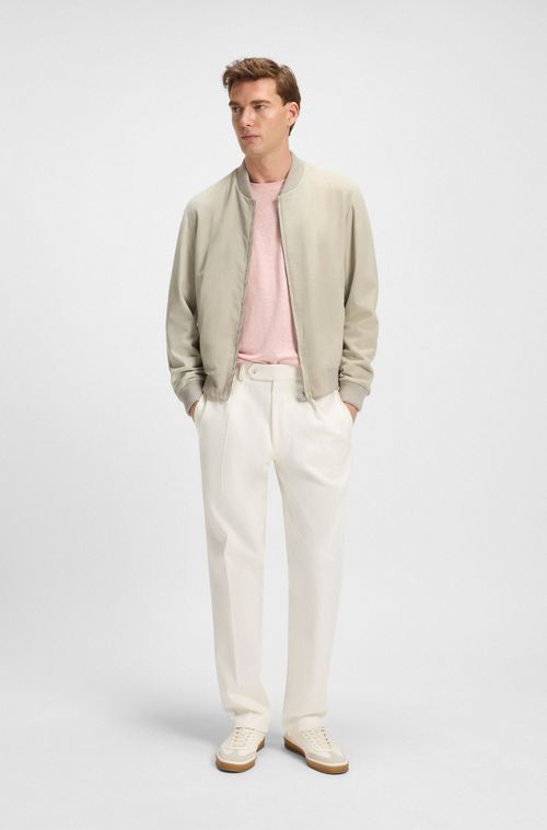 Jaqueta Bomber BECKHAM X BOSS Em Camurça