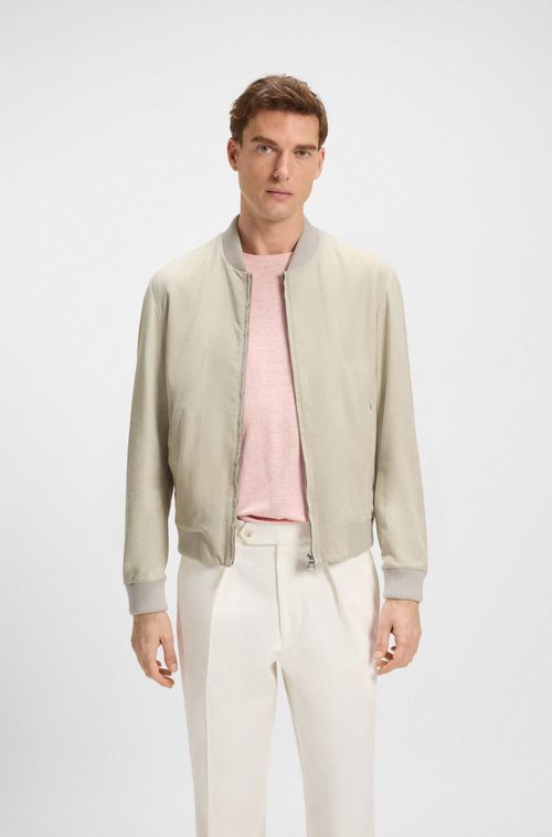 Jaqueta Bomber BECKHAM X BOSS Em Camurça