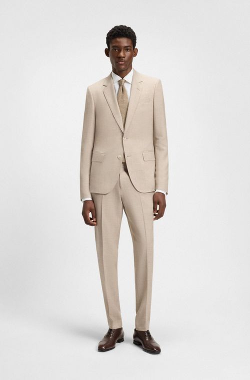 Camisa De Ajuste Regular BECKHAM X BOSS Em Linho