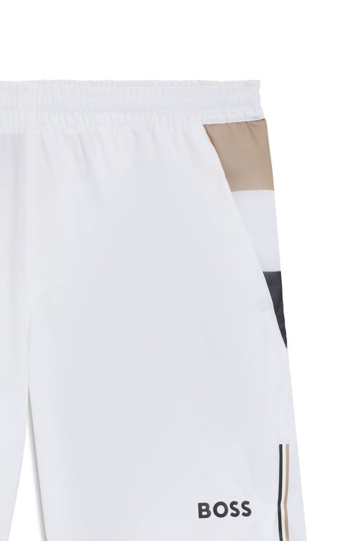 Shorts De Treino Em Tecido Flexível Com Controle Da Humidade
