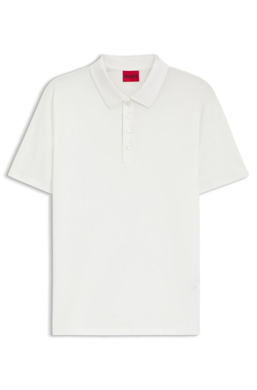 Polo slim-fit em algodão mercerizado