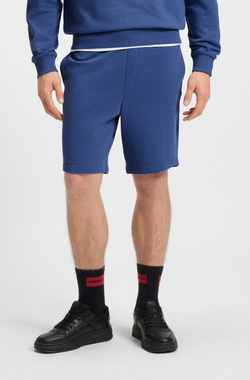 Shorts de ajuste descontraído em algodão com logo