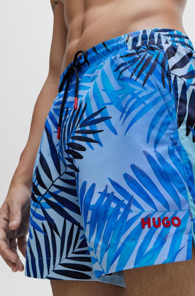 Shorts De Banho Totalmente Forrados Com Estampa Sazonal