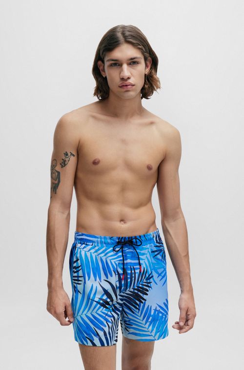 Shorts De Banho Totalmente Forrados Com Estampa Sazonal
