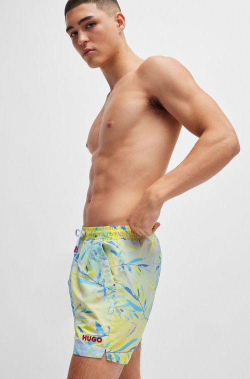 Shorts De Banho Totalmente Forrados Com Estampa Sazonal