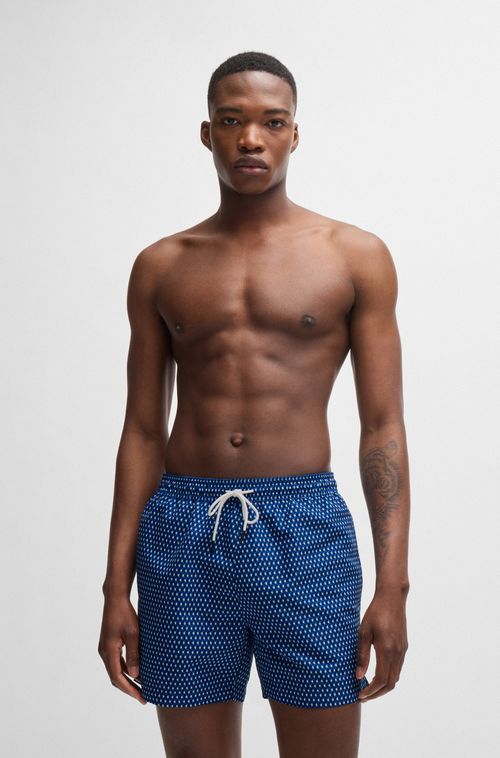 Shorts De Banho Com Logo Sazonal
