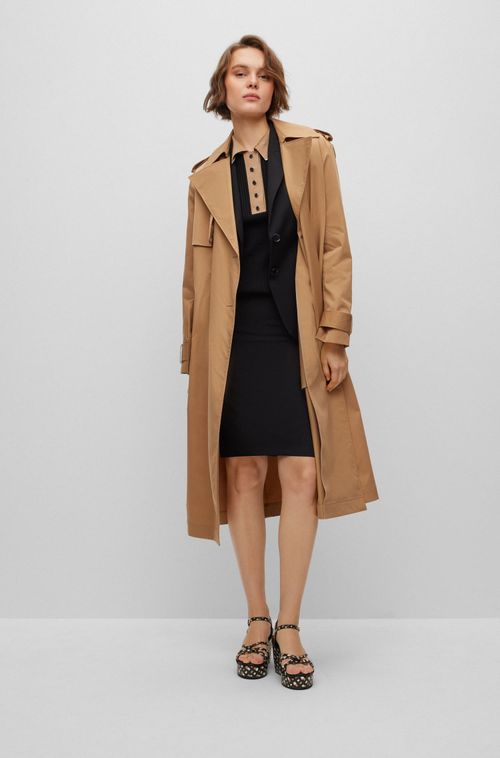 Blazer Regular Fit Em Lã Virgem Com Bolsos De Aba