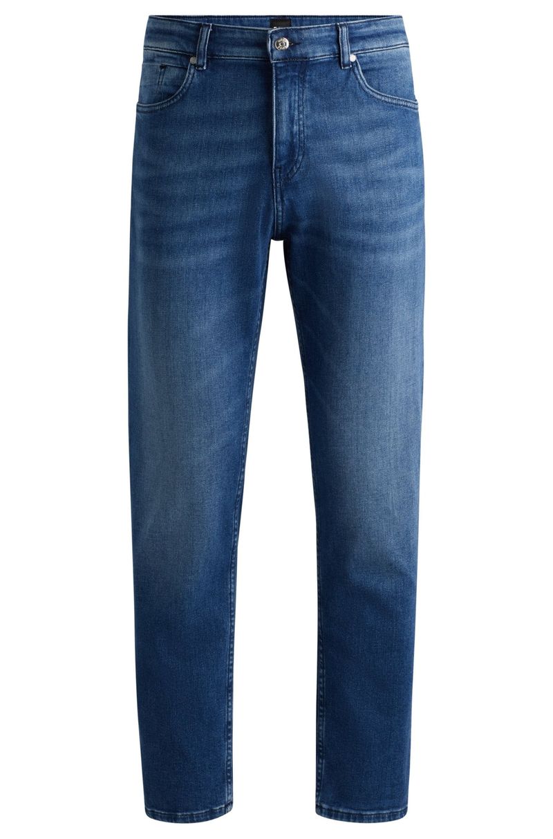 Calças Jeans Elásticas De Ajuste Regular