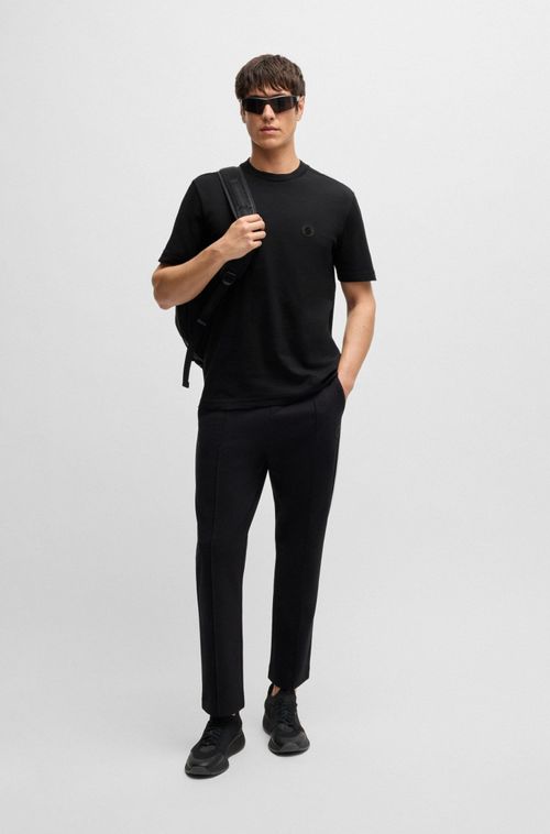 Camiseta Termorreguladora Em Algodão Com Monograma Double B