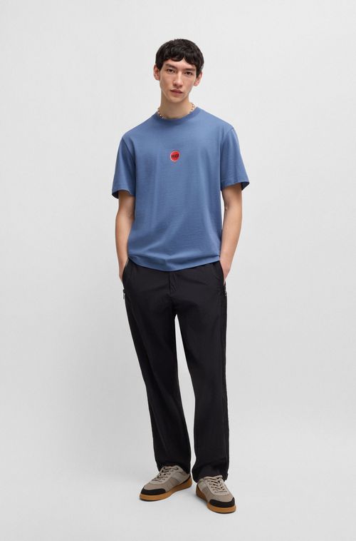 Camiseta De Algodão Com Logos De Corrida