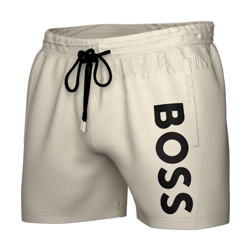 Shorts De Banho Com Logo E Em Tecido De Secagem Rápida
