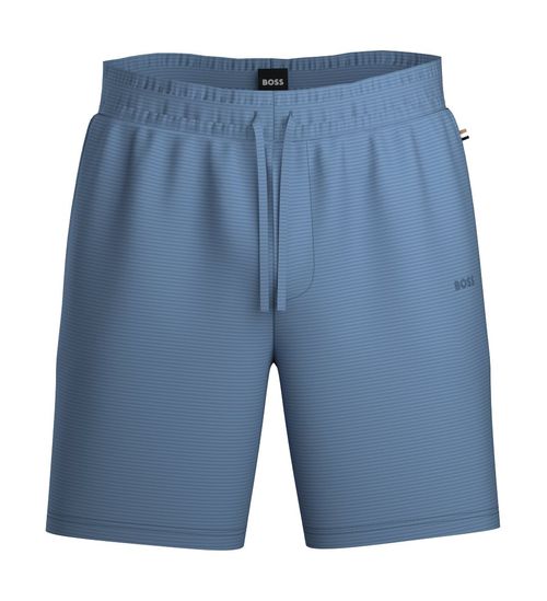 Shorts De Pijama Em Jersey Stretch Com Logo Bordado