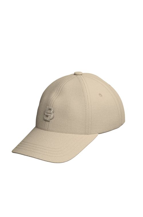 Boné De Algodão Com Monograma Double B Bordado