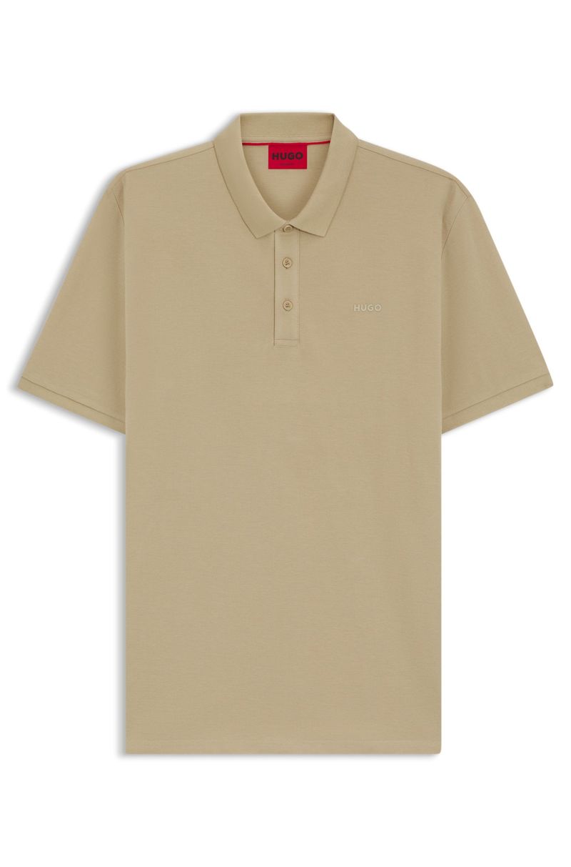 Camisa Polo Em Piqué De Algodão Com Estampa De Logo