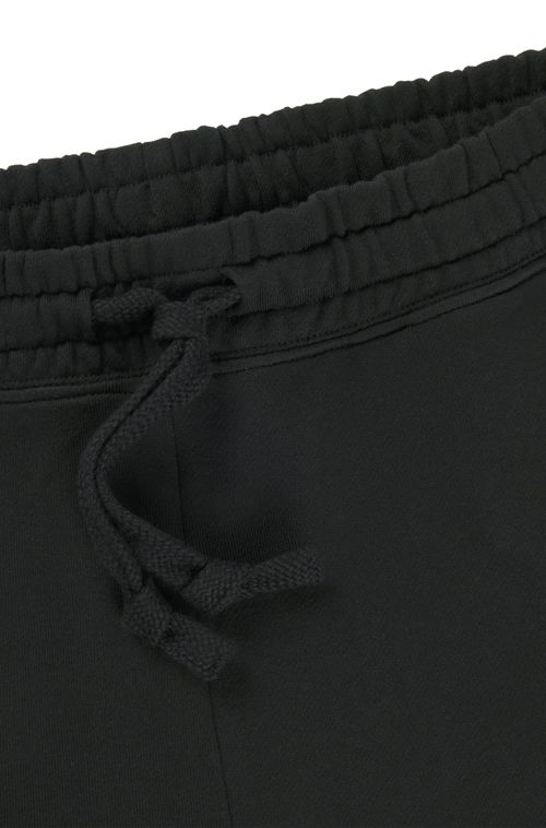 Shorts De Algodão Felpudo Com Estampa De Logo