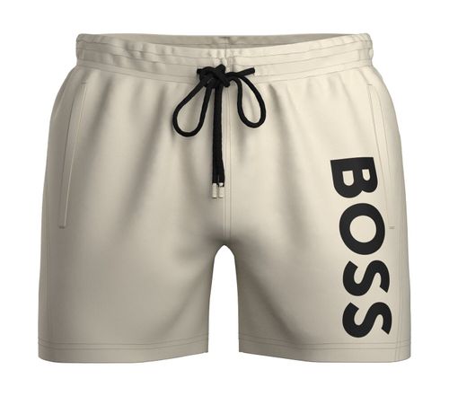 Shorts De Banho Com Logo E Em Tecido De Secagem Rápida
