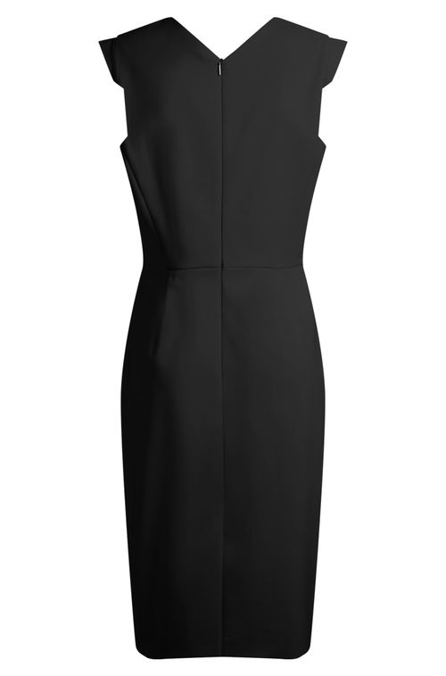 Vestido De Ajuste Slim De Lã Virgem