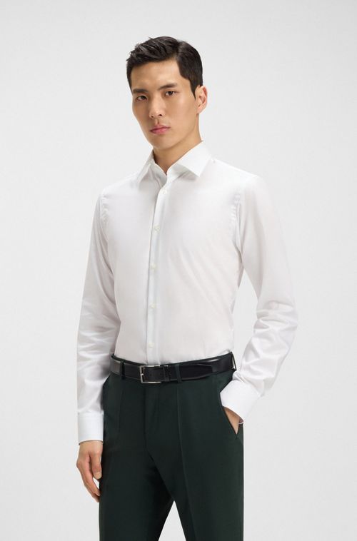 Camisa Regular-Fit Em Popeline De Algodão