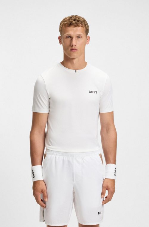 Camiseta Slim-Fit Em Piqué Stretch