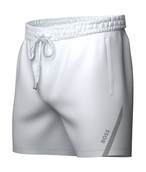 Shorts De Praia Com Logo Lateral