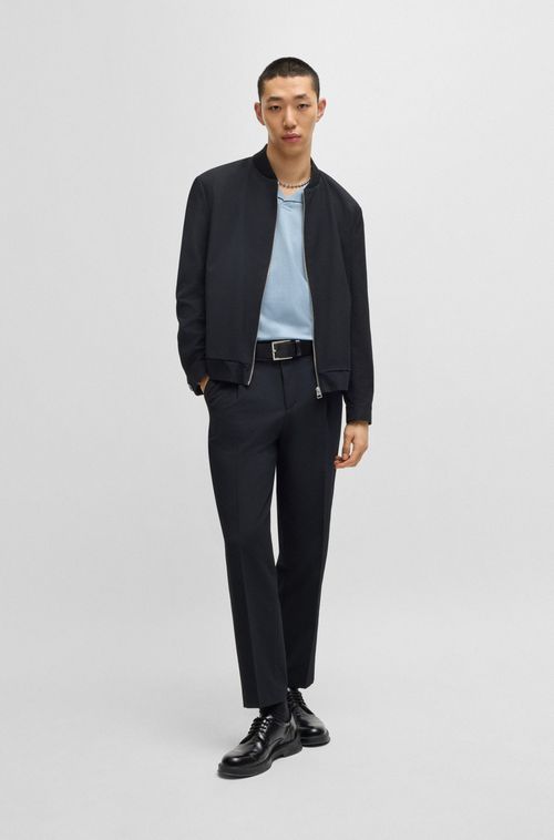 Polo Slim-Fit Mercerizado Com Colarinho Johnny