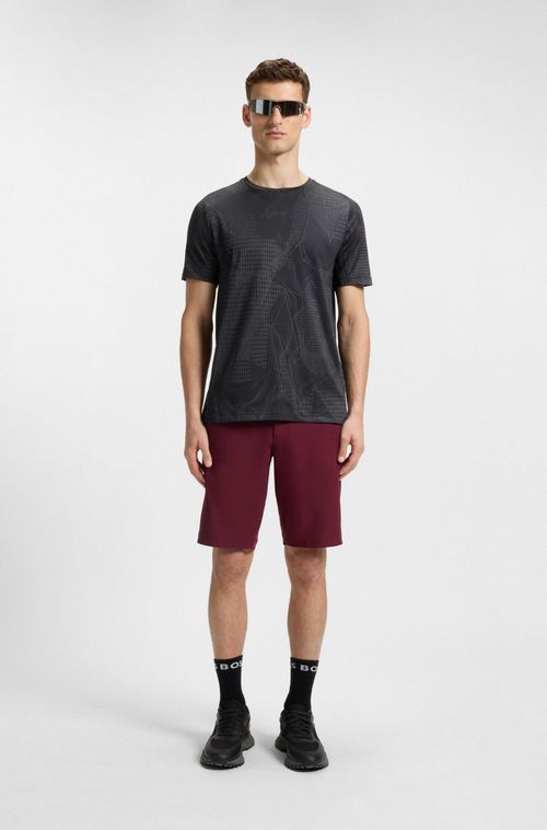 Camiseta Com Padrão Jacquard Ativo Com Gestão Da Humidade