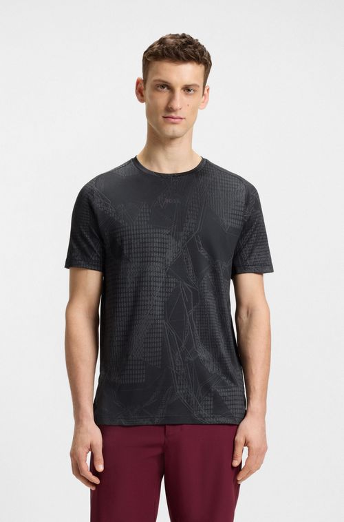 Camiseta Com Padrão Jacquard Ativo Com Gestão Da Humidade