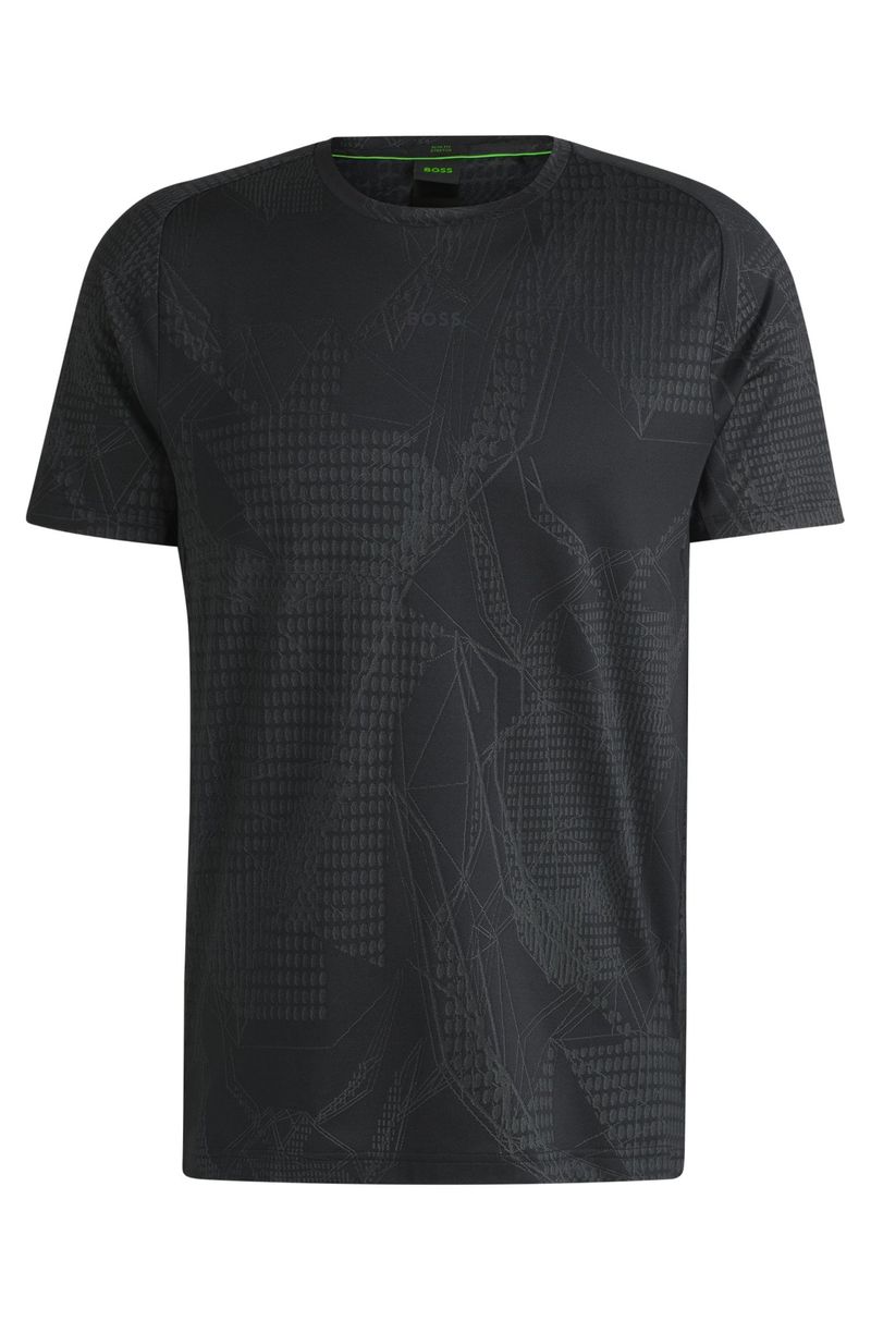 Camiseta Com Padrão Jacquard Ativo Com Gestão Da Humidade