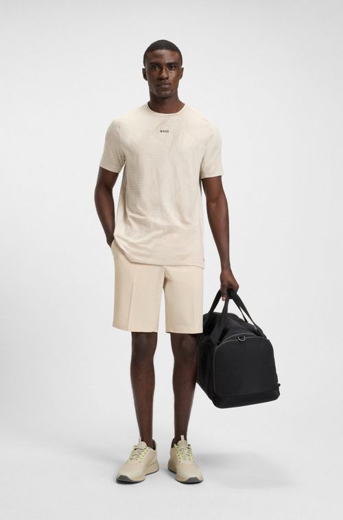 Camiseta Com Padrão Jacquard Ativo Com Gestão Da Humidade