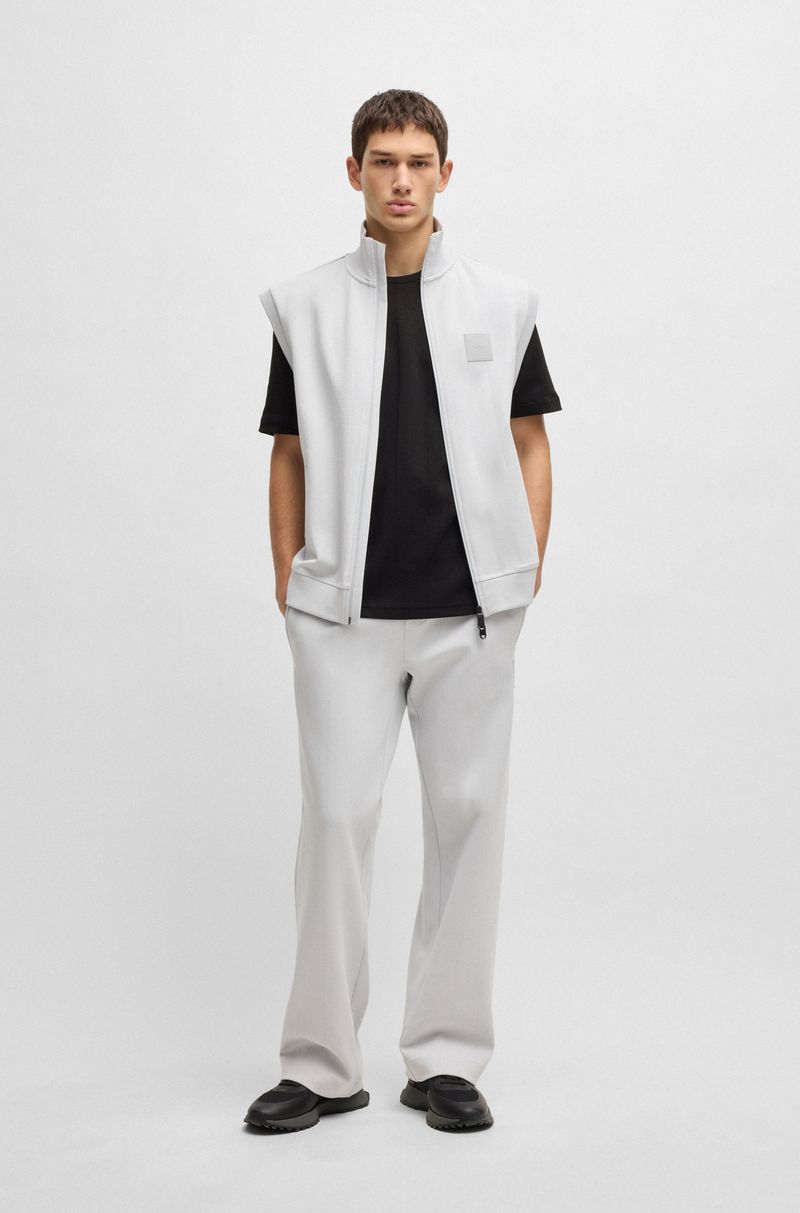 Camiseta De Algodão Com Pespontos Drop-Needle