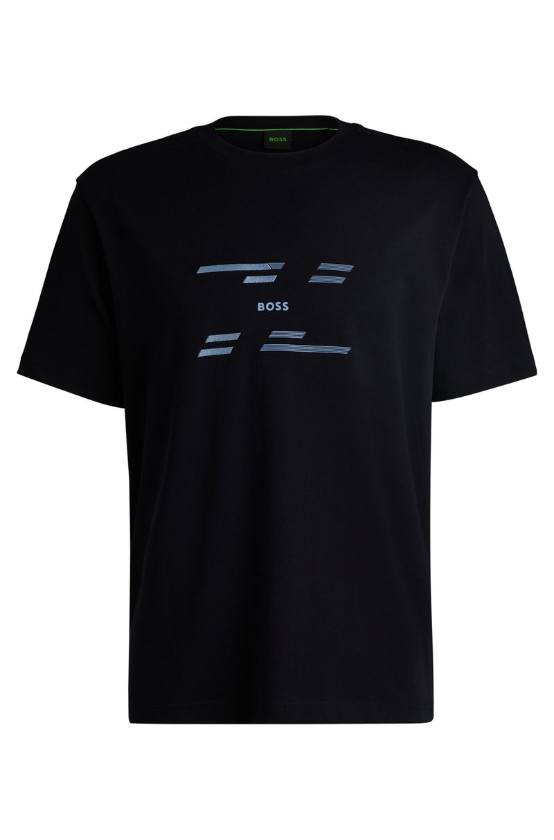 Camiseta Slim De Algodão Com Arte Sazonal