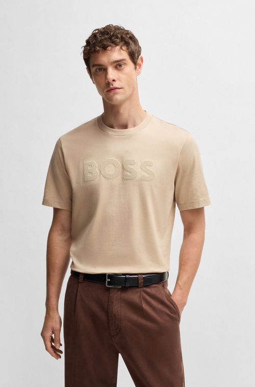 Camiseta Em Jersey De Algodão Com Motivo Artístico De Logo