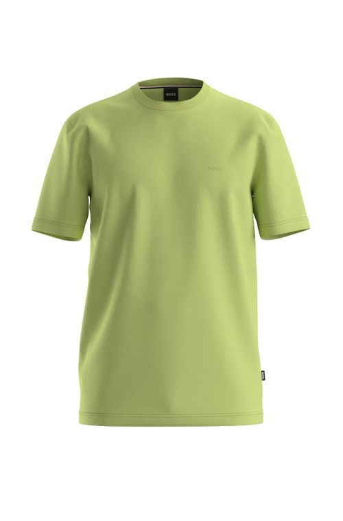 Camiseta De Jersey De Algodão Com Logo Emborrachado