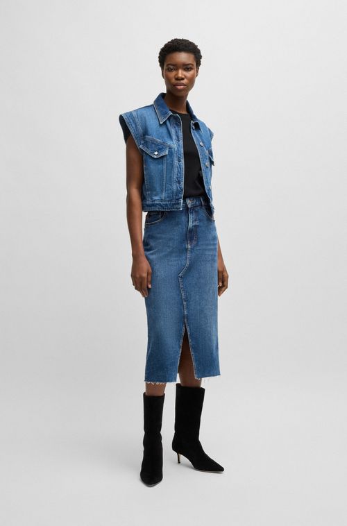 Camiseta Em Jersey De Algodão Com Logo Tipográfico