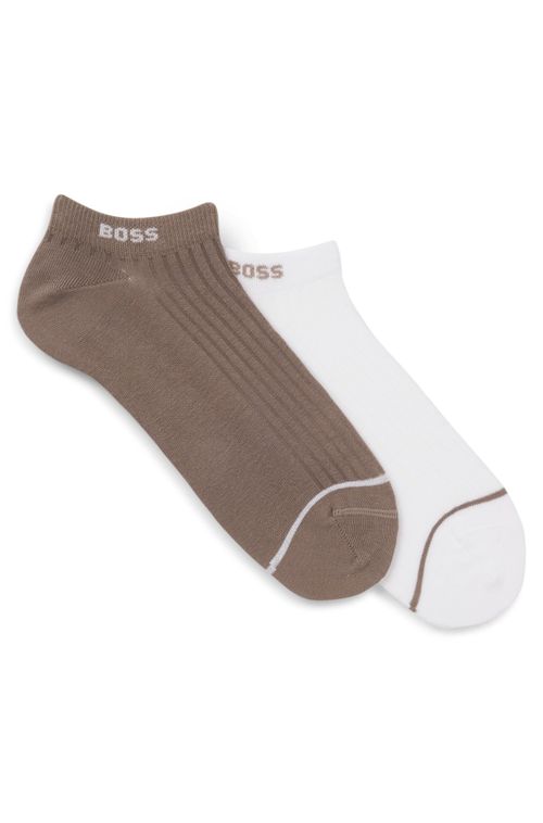 Pack Com Dois Pares De Meias De Tornozelo Em Algodão