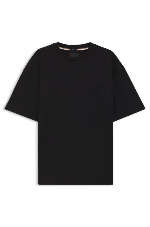 Camiseta De Algodão Mercerizado Com Monograma Double B